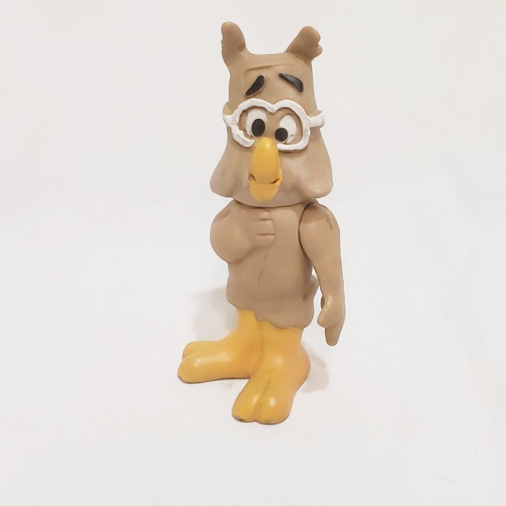 Vintage Howland Owl with Glasses Comic Figure 1969 Walt Kelly Rubber 4.5"